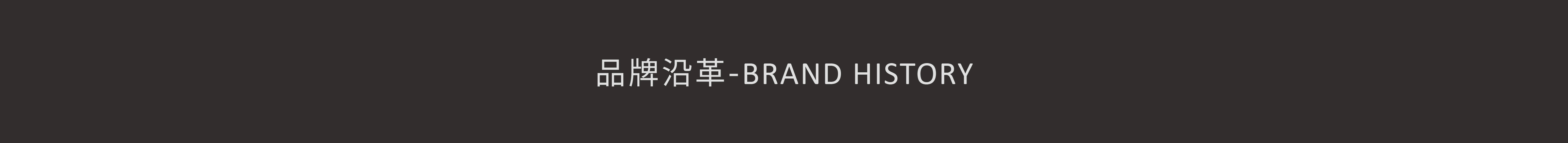 品牌沿革